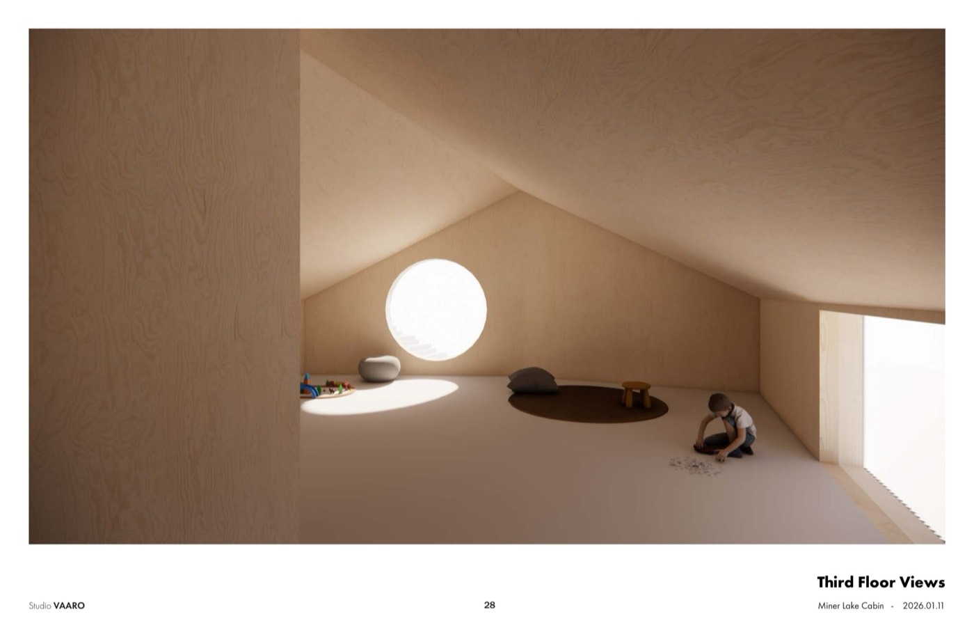 Red Oak Lodge lakeside gathering space rendering